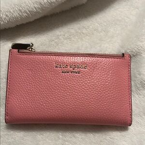 Kate Spade Pink Pebbled Leather Wallet
